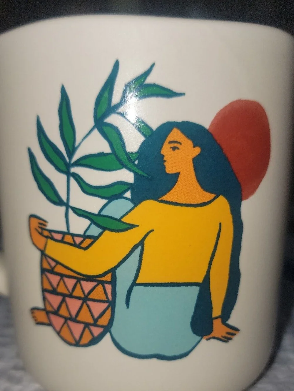 Opal house Plant Person Cream Mug